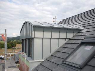 Dachgaube mit Metallbekleidung