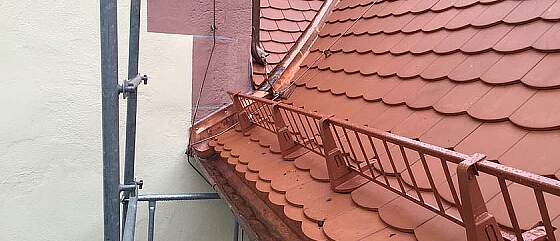 Neugeindeckung Kirche Krombach